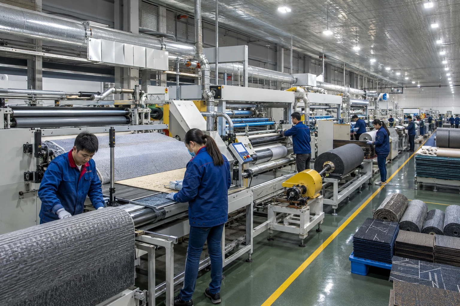 Commercial carpet production workshop for architectural specification support