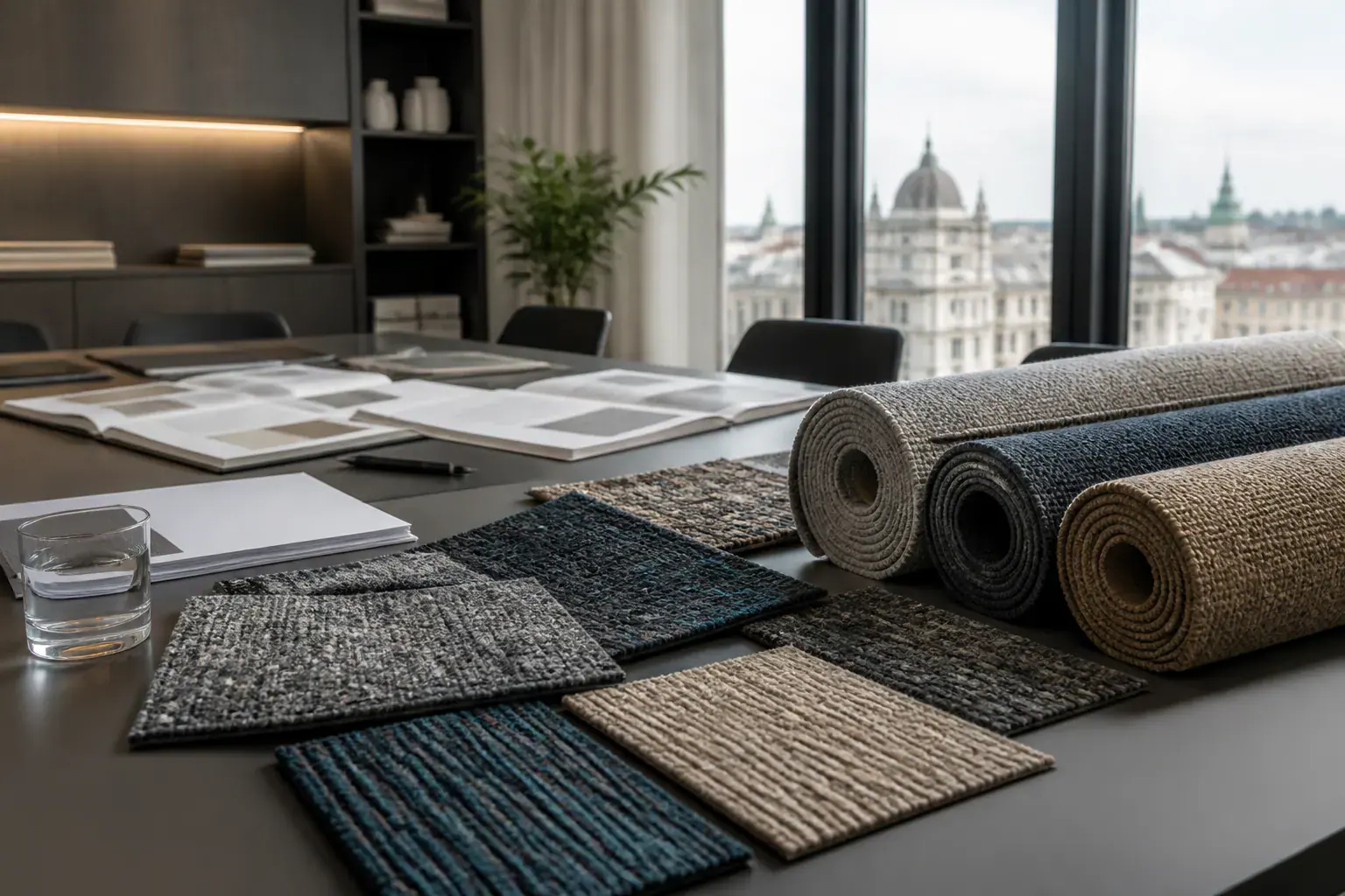 Central Europe commercial carpet supplier sample review for office and hotel projects