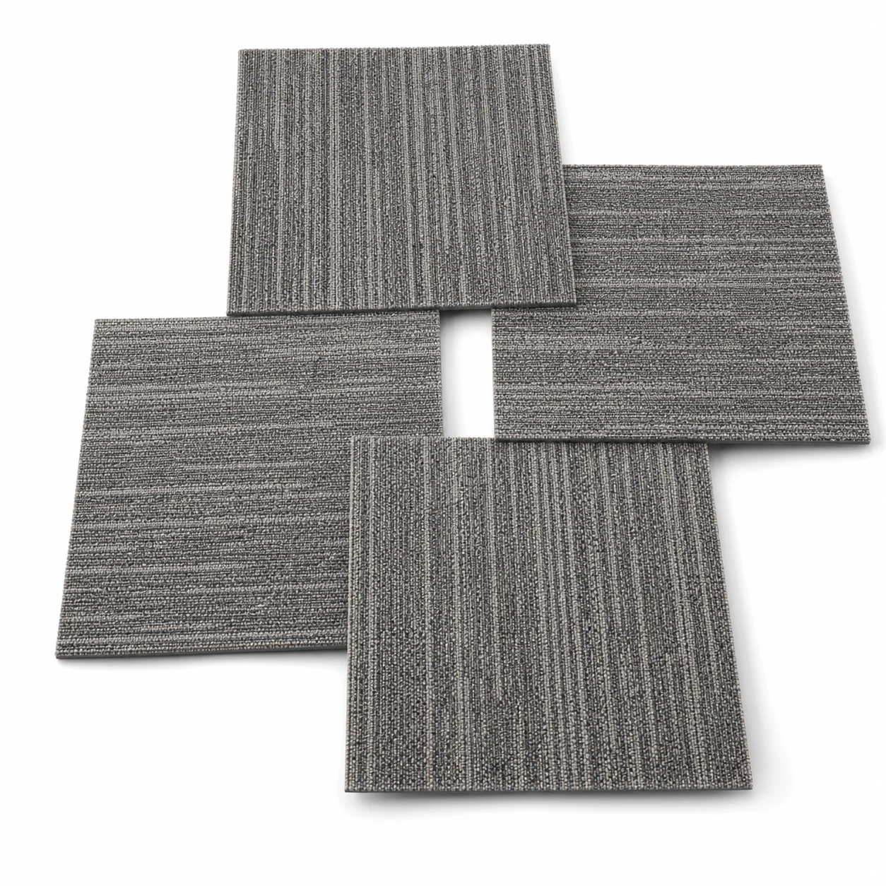 VCARPETS EcoCore PVC-free PE backing 50x50cm commercial carpet tile for sustainable office flooring