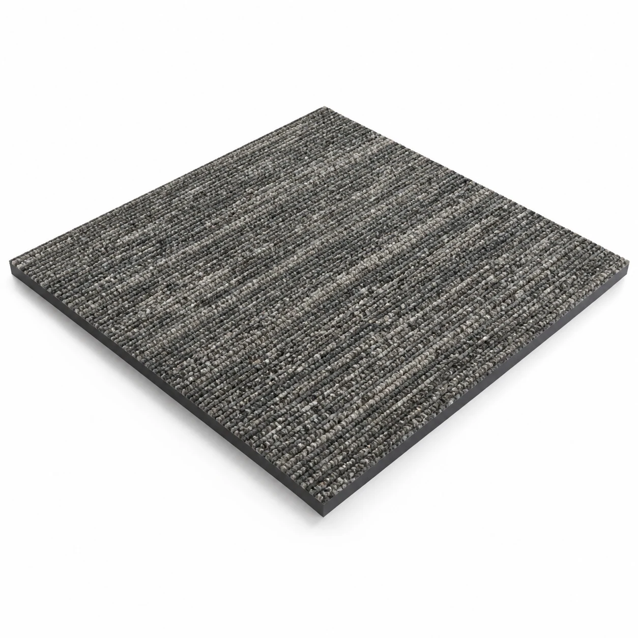 VCARPETS EcoCore PVC-free PE backing carpet tile in 45-degree product view